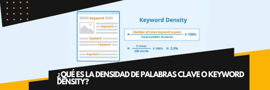 Qué es la densidad de palabras clave o Keyword density